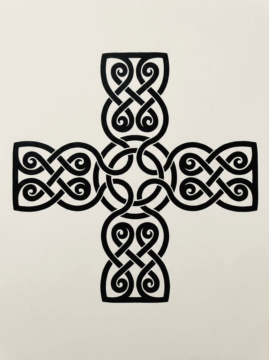 Celtic tattoo design example generated with InkOnce