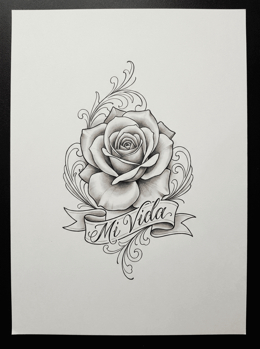 Chicano tattoo design generated with InkOnce