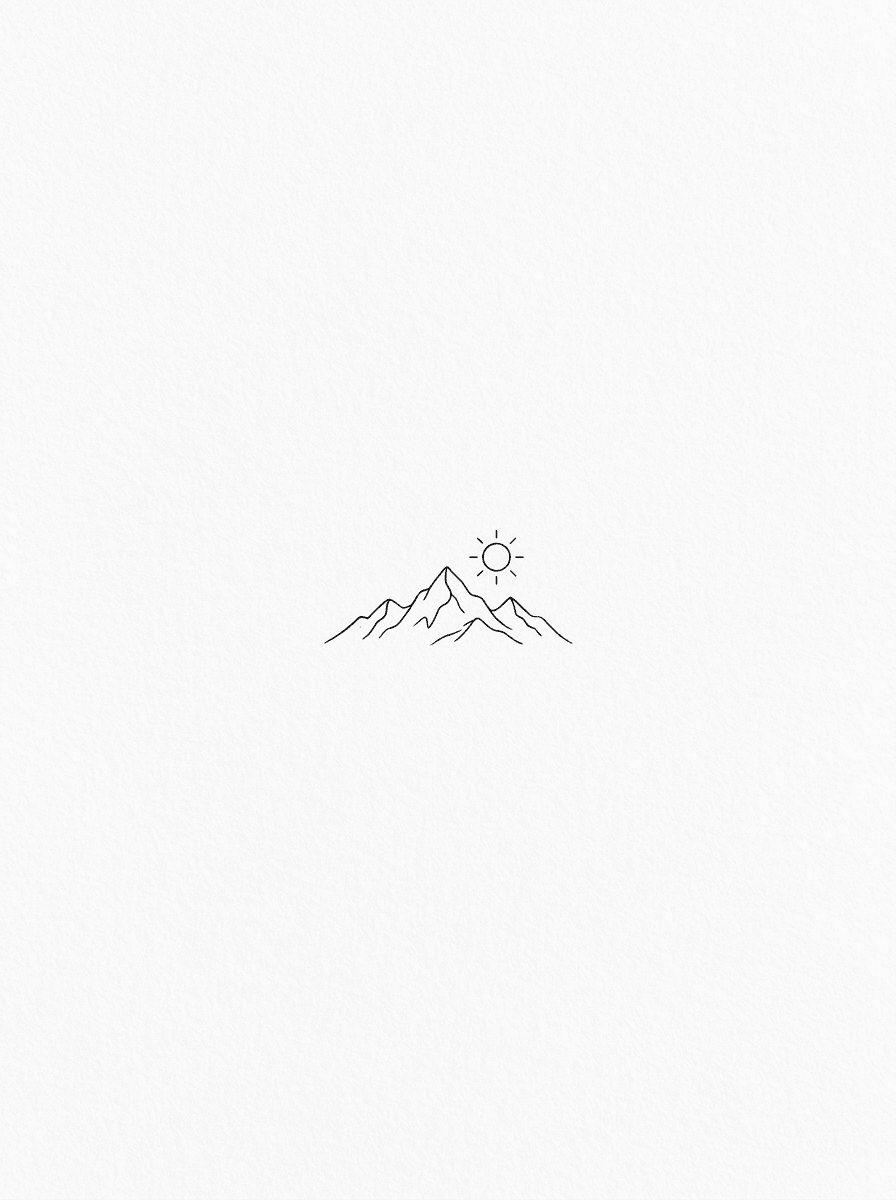 Minimalist tattoo design example generated with InkOnce